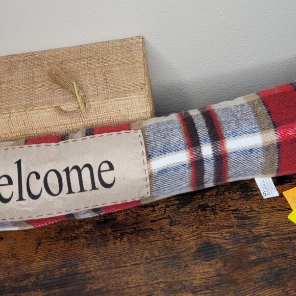Elements Fabric 'Welcome' Door Draft Stopper - Picture 7 of 8